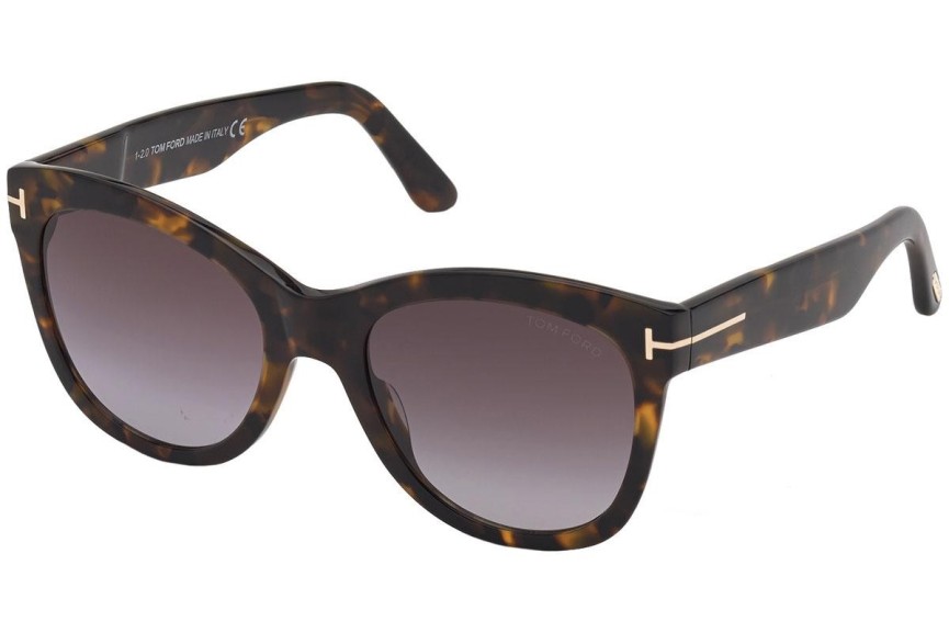 Solbriller Tom Ford FT0870 52T Cat Eye Havana