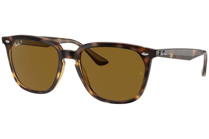 Solbriller Ray-Ban RB4362 710/83 Polarized Firkantet Havana