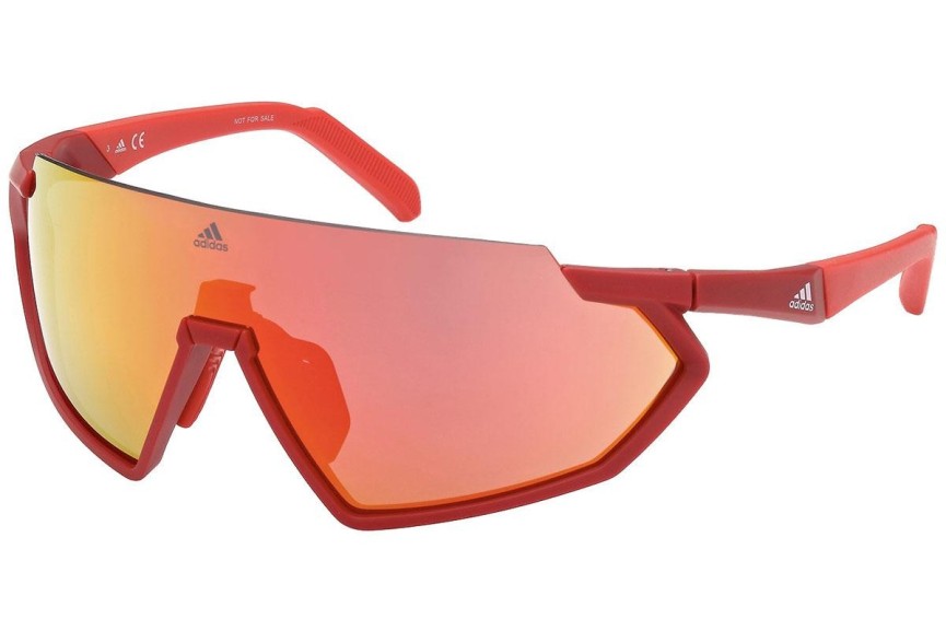 Solbriller Adidas Sport SP0041 67U Enkelt lense | Shield Rød