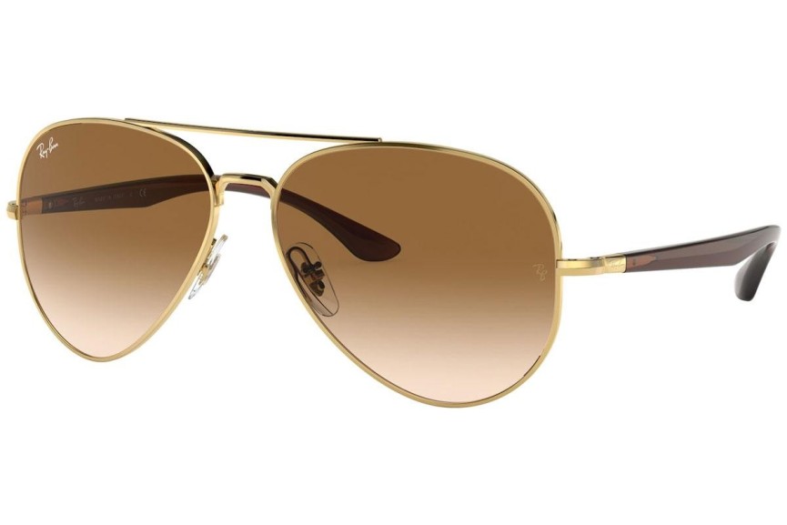 Solbriller Ray-Ban RB3675 001/51 Pilot Guld