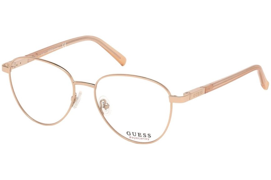 Briller Guess GU3037 028 Oval Guld