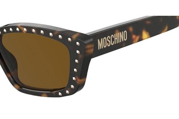 Solbriller Moschino MOS091/S 086/70 Cat Eye Havana