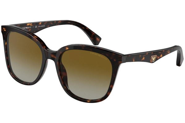 Solbriller Emporio Armani EA4157 5234T5 Polarized Cat Eye Havana