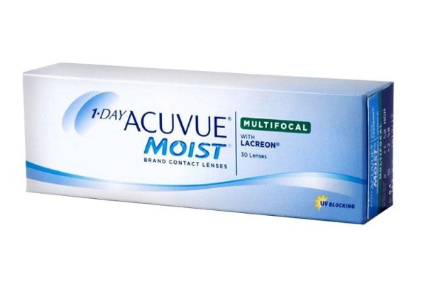 Daglige 1 Day Acuvue Moist Multifokale  With Lacreon (30 linser)