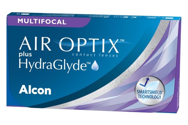 Månedlige  Air Optix plus HydraGlyde Multifokale  (3 linser)