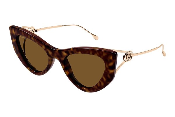 Solbriller Gucci GG1565S 002 Cat Eye Havana