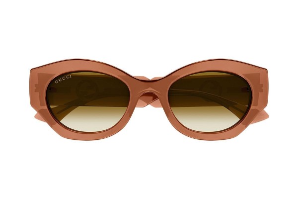 Solbriller Gucci GG1553S 004 Oval Brun