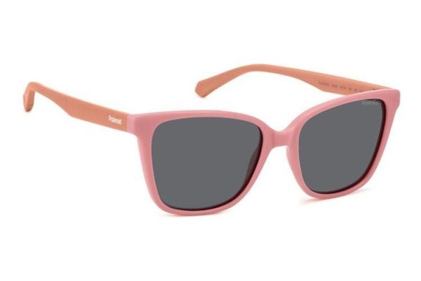 Solbriller Polaroid Junior PLD8062/S 35J/M9 Polarized Cat Eye Pink