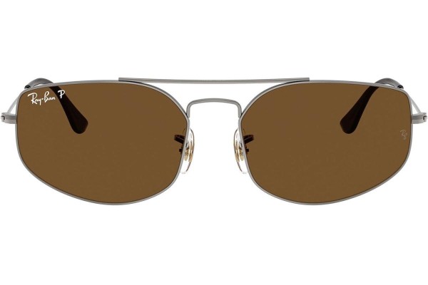 Solbriller Ray-Ban RB3845 004/57 Polarized Rektangulær Grå