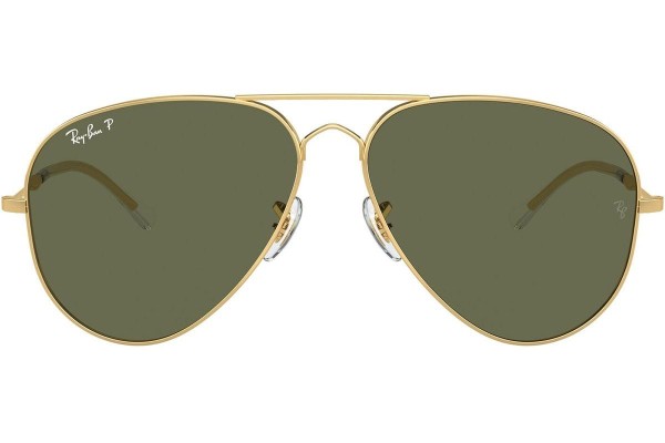 Solbriller Ray-Ban RB3825 001/58 Polarized Pilot Guld