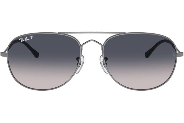 Solbriller Ray-Ban RB3735 004/78 Polarized Pilot Grå