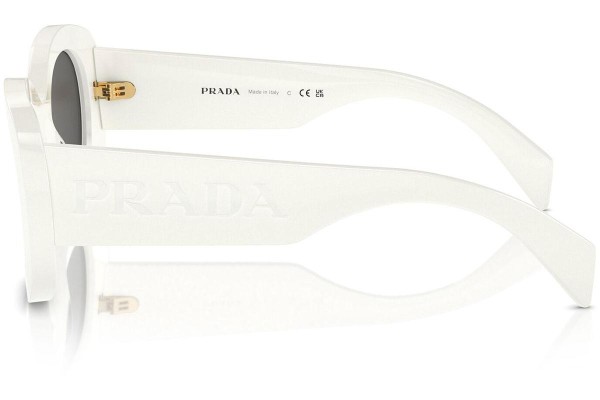 Solbriller Prada PRA13S 1425S0 Oval Hvid