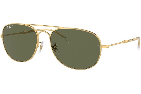 Solbriller Ray-Ban RB3735 001/58 Polarized Pilot Guld