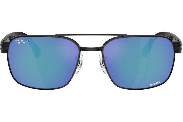 Solbriller Ray-Ban RB3751CH 002/4L Polarized Firkantet Sort