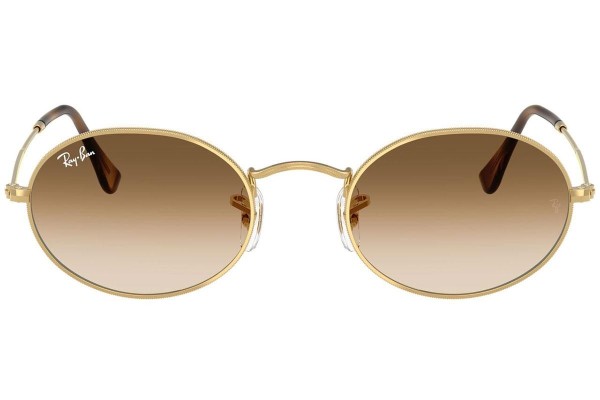 Solbriller Ray-Ban Oval RB3547 001/51 Tiny Guld