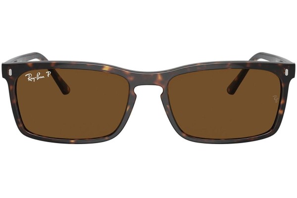 Solbriller Ray-Ban RB4435 902/57 Polarized Rektangulær Havana