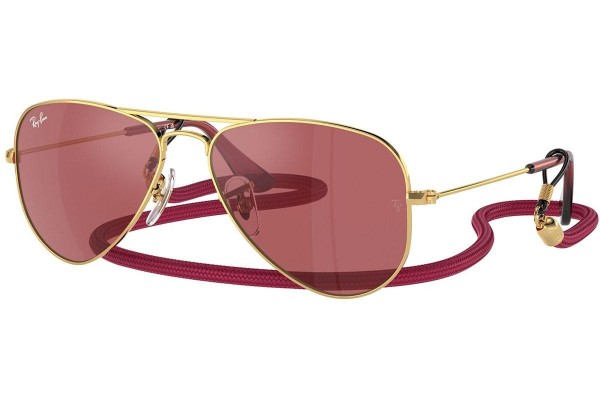 Solbriller Ray-Ban Junior Aviator Junior RJ9506S 223/B5 Pilot Guld