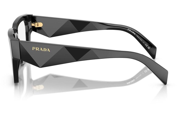 Solbriller Prada PRA06S 16K08N Rektangulær Sort