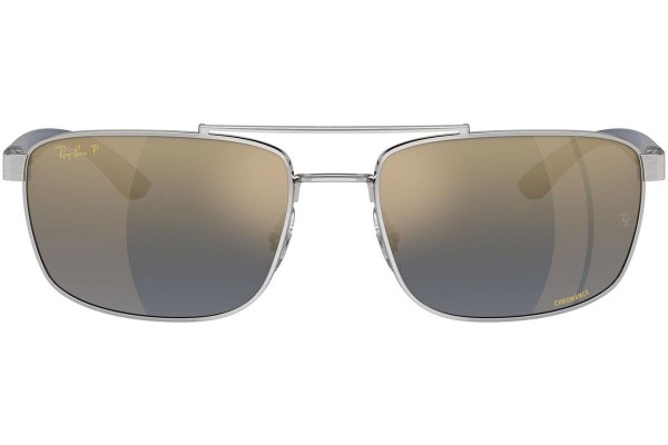 Solbriller Ray-Ban RB3737CH 003/J0 Polarized Rektangulær Sølv