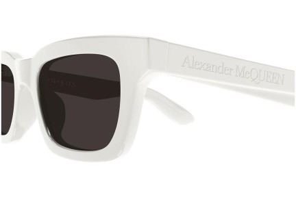 Solbriller Alexander McQueen AM0392S 005 Rektangulær Hvid