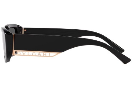 Solbriller Bvlgari BV8259 501/T3 Polarized Rektangulær Sort