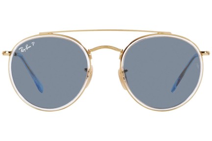 Solbriller Ray-Ban Round Double Bridge RB3647N 001/02 Rund Guld