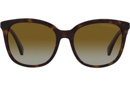 Solbriller Emporio Armani EA4157 5234T5 Polarized Cat Eye Havana