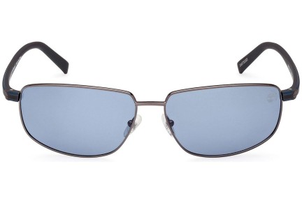 Solbriller Timberland TB9325 08D Polarized Rektangulær Sølv