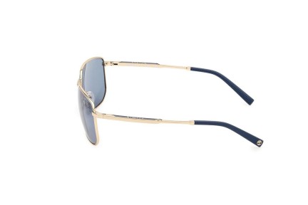 Solbriller Timberland TB00010 32D Polarized Rektangulær Guld