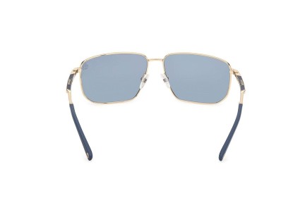 Solbriller Timberland TB00010 32D Polarized Rektangulær Guld