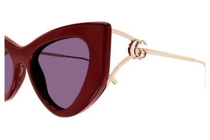 Solbriller Gucci GG1565S 004 Cat Eye Rød