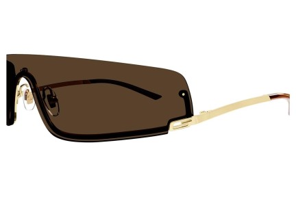 Solbriller Gucci GG1561S 002 Enkelt lense | Shield Guld