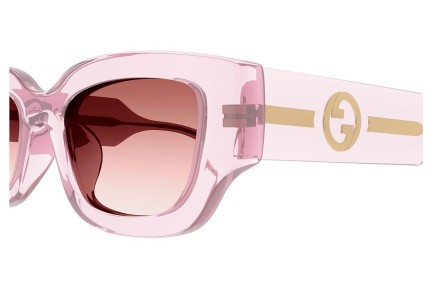 Solbriller Gucci GG1558SK 003 Firkantet Pink