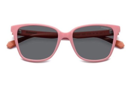 Solbriller Polaroid Junior PLD8062/S 35J/M9 Polarized Cat Eye Pink