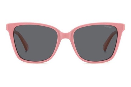 Solbriller Polaroid Junior PLD8062/S 35J/M9 Polarized Cat Eye Pink