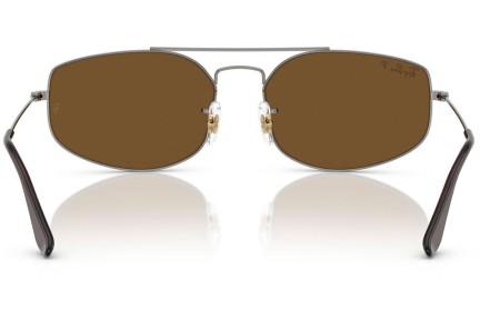 Solbriller Ray-Ban RB3845 004/57 Polarized Rektangulær Grå