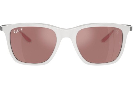 Solbriller Ray-Ban RB4433M F625H2 Polarized Rektangulær Hvid