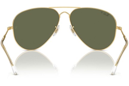 Solbriller Ray-Ban RB3825 001/58 Polarized Pilot Guld