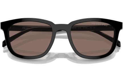 Solbriller Prada PRA21S 16K30H Polarized Rektangulær Sort