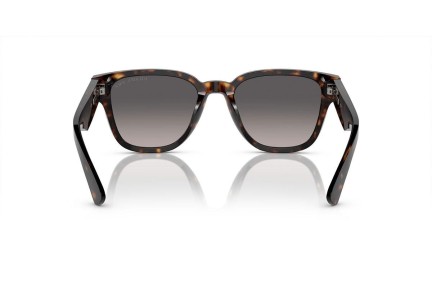 Solbriller Prada PRA04S 19J09G Polarized Rektangulær Havana