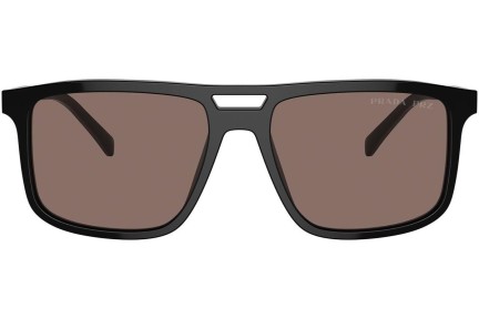 Solbriller Prada PRA22S 16K30H Polarized Firkantet Sort