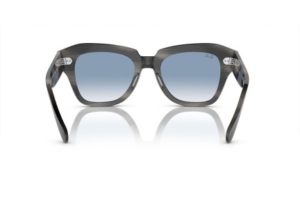 Solbriller Ray-Ban State Street RB2186 14043F Firkantet Grå