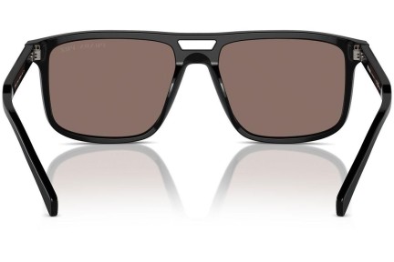 Solbriller Prada PRA22S 16K30H Polarized Firkantet Sort