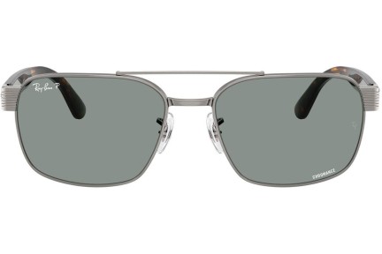 Solbriller Ray-Ban RB3751CH 004/3R Polarized Firkantet Sølv