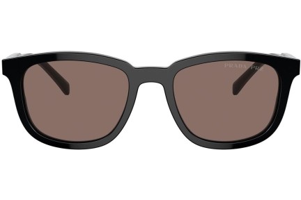 Solbriller Prada PRA21SF 16K30H Polarized Firkantet Sort