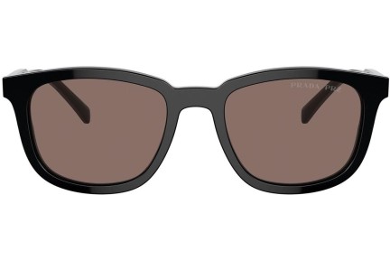 Solbriller Prada PRA21S 16K30H Polarized Rektangulær Sort