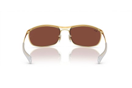 Solbriller Ray-Ban Olympian I Deluxe RB3119M 001/C5 Rektangulær Guld