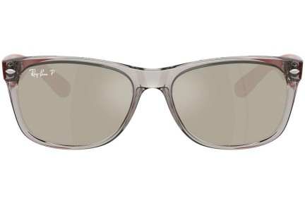 Solbriller Ray-Ban New Wayfarer RB2132 679759 Polarized Firkantet Grå