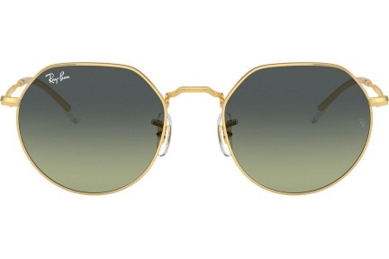 Solbriller Ray-Ban Jack RB3565 001/BH Rund Guld