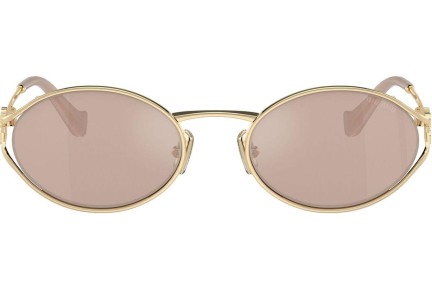 Solbriller Miu Miu MU52YS ZVN20F Oval Guld